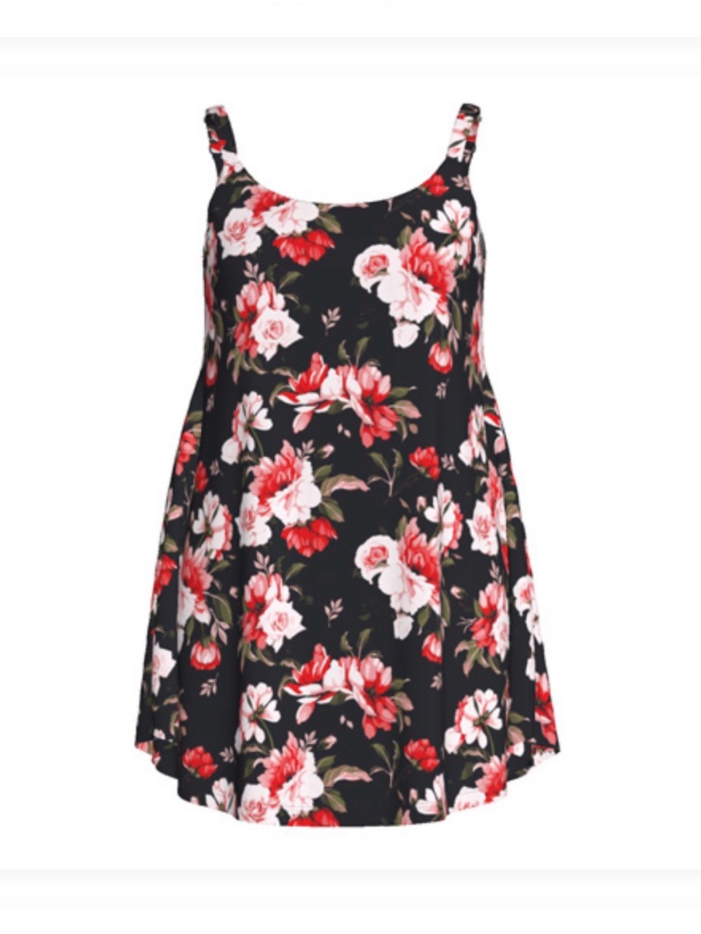 NWOT LulaRoe Black Floral Romper Dress